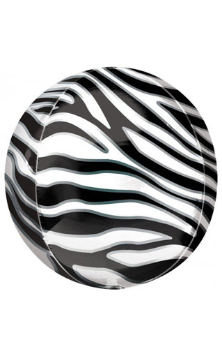 Picture of ZEBRA PRINT ORBZ FOIL BALLOON - 15 INCH